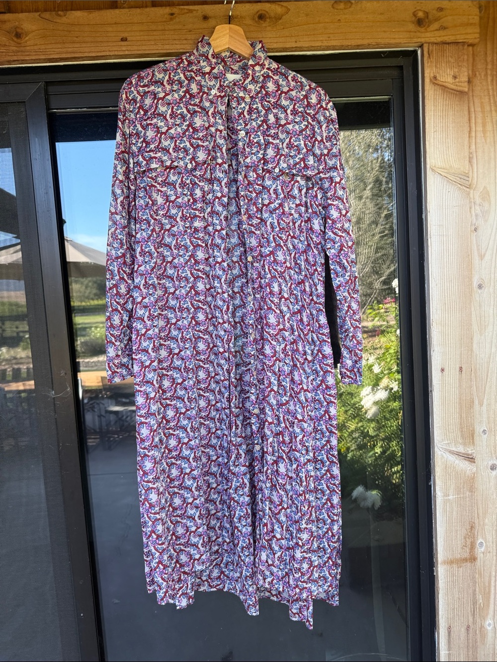 Isabel Marant Floral Print Long Sleeve Maxi Dress - Pink